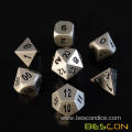 Heavy Duty Deluxe Matt Golden Solid Metal Dice